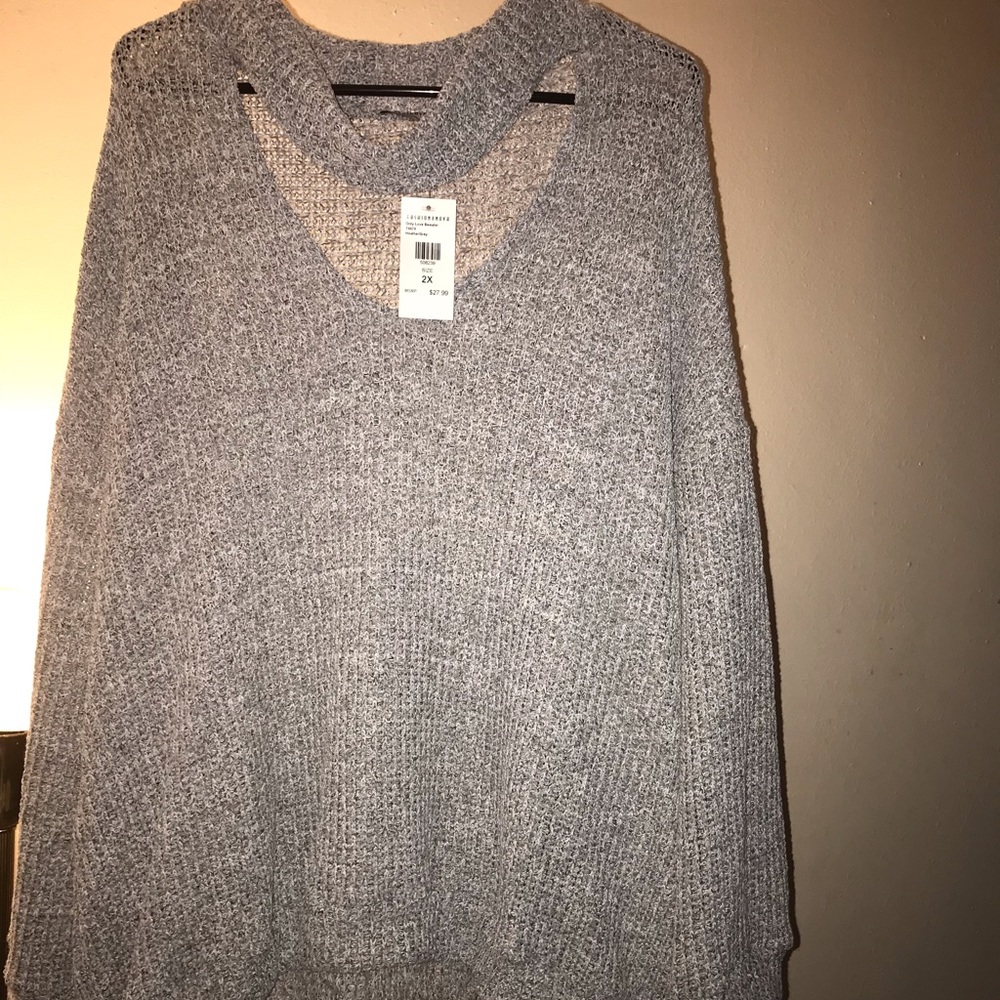 2X Grey long sleeve